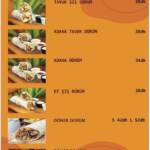 Menu Agha donner Casablanca